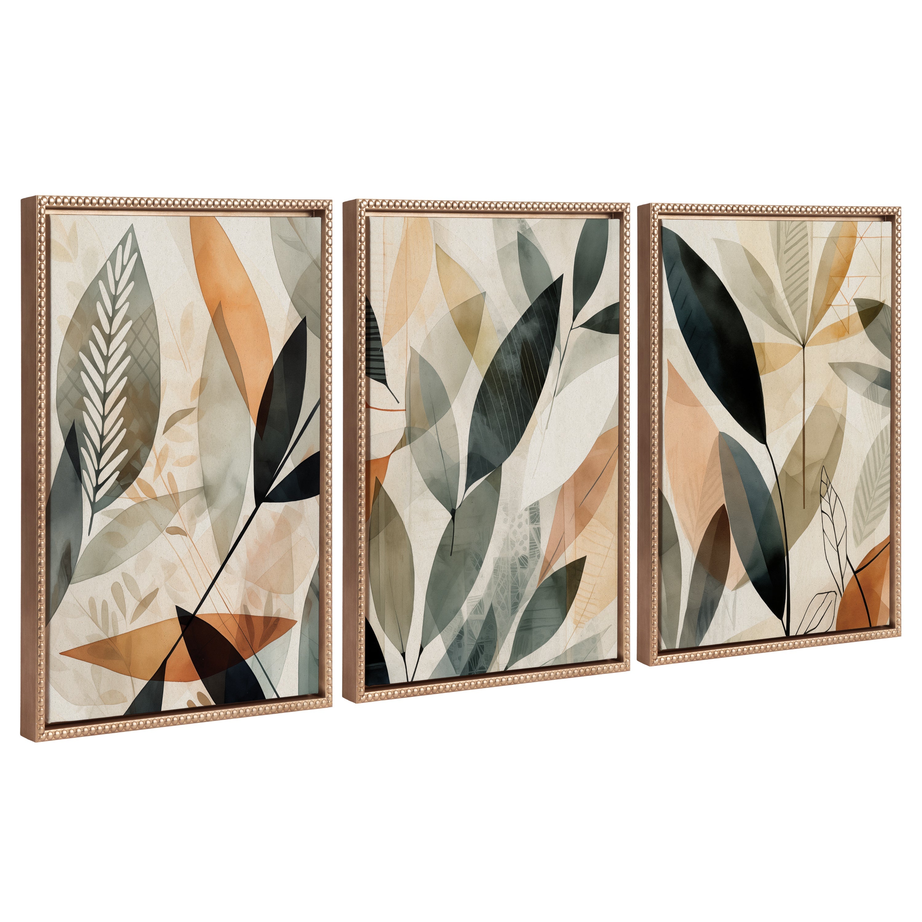Earth Tone Botanical - Framed Print Set